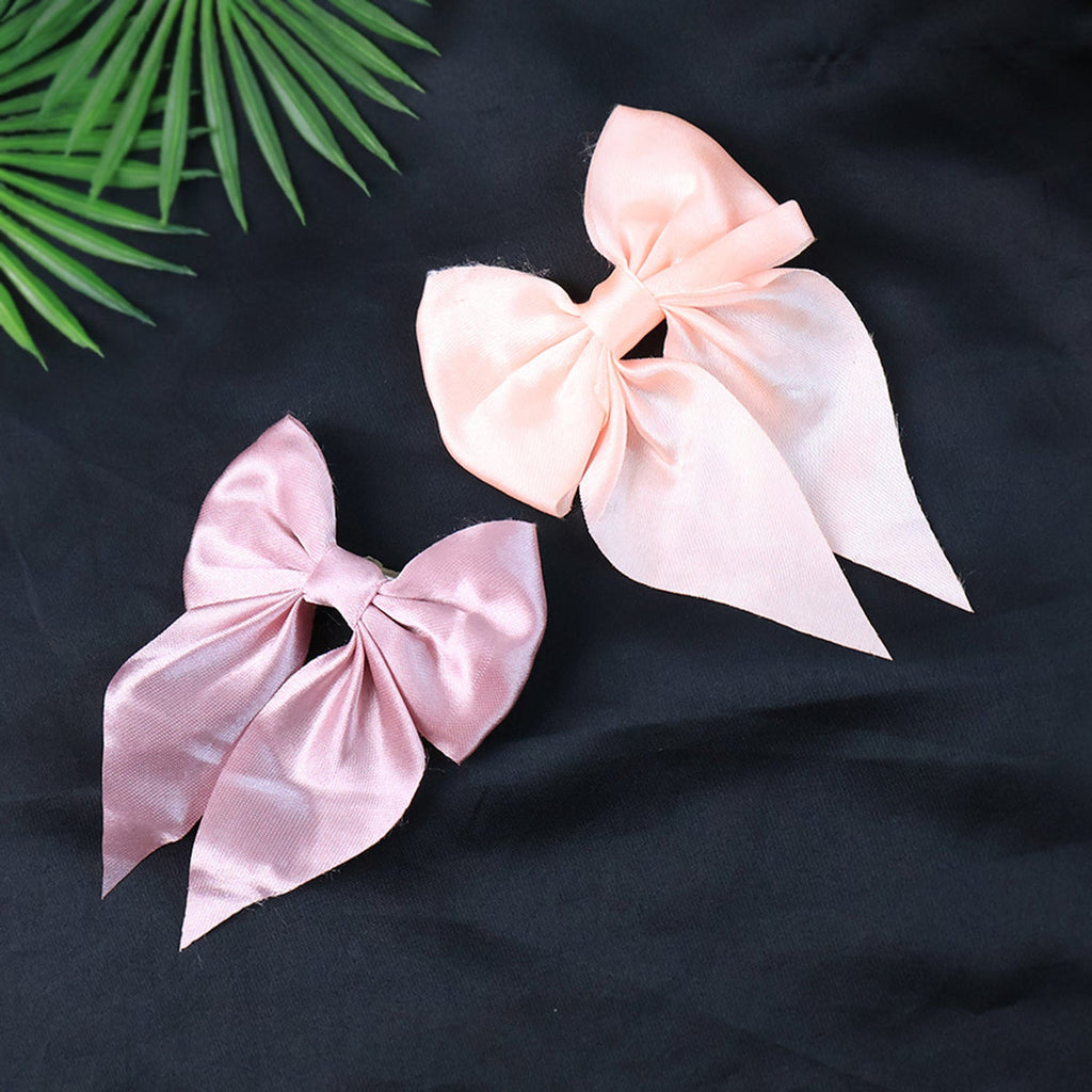 Premium Satin Bow Hair Clip Set for Girls and Women  (10 pc)